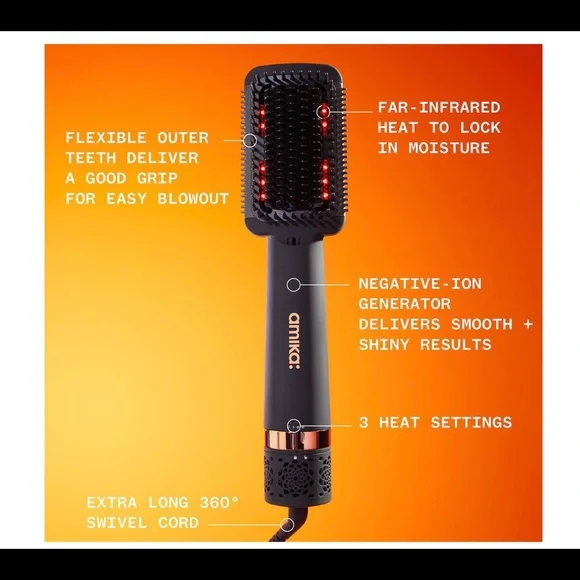 Amika in Double straightening blow dryer brush